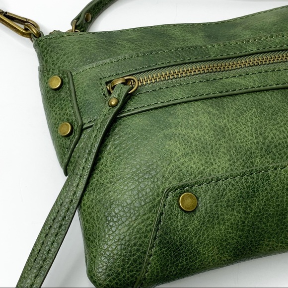 Chico's Handbags - CHICO’s Olive Green Shoulder Bag Gold Hardware